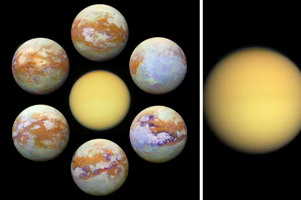 NASA publica imágenes definitivas de Titán, la luna más grande de Saturno
