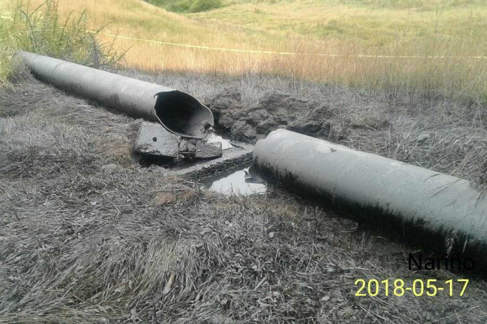 Nuevo atentado contra oleoducto en Nariño