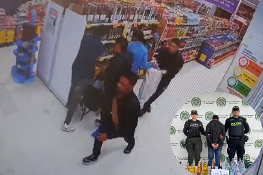 Capturado tras robar más de millón y medio en licor de supermercado en Chapinero