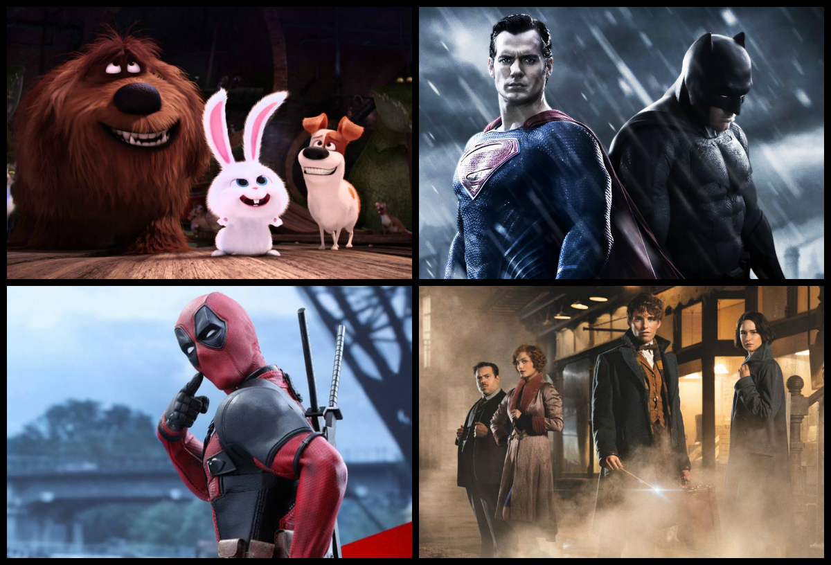 Las diez películas más taquilleras de 2016