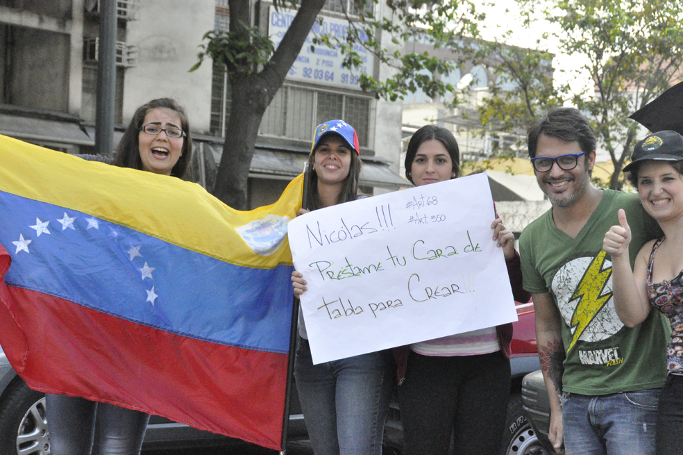 Los rostros de las marchas en Venezuela