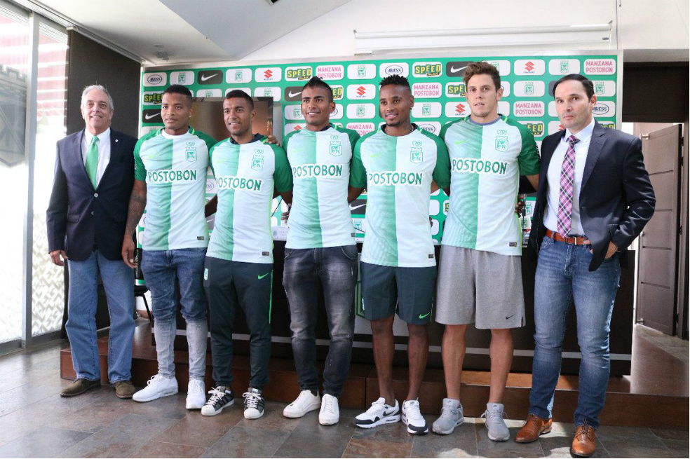 Atlético Nacional presentó a sus cinco contrataciones