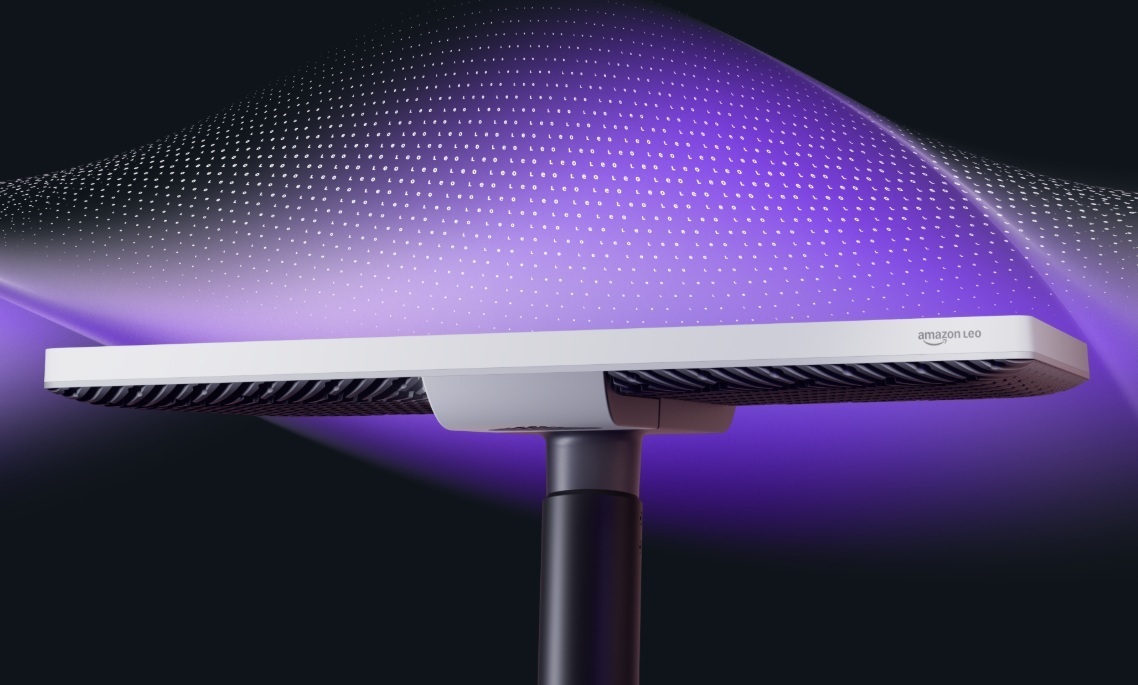 Leo Ultra, la nueva antena de Amazon para asegurar el servicio de internet satelital para empresas.
