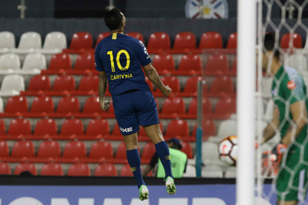Boca golea y se cita con Cruzeiro en cuartos de la Libertadores, Cardona brilló