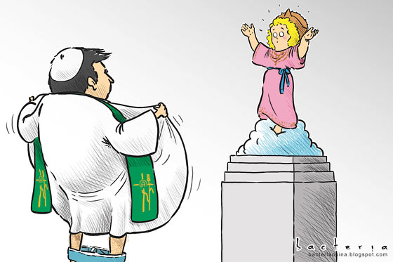 Escándalo en la iglesia
