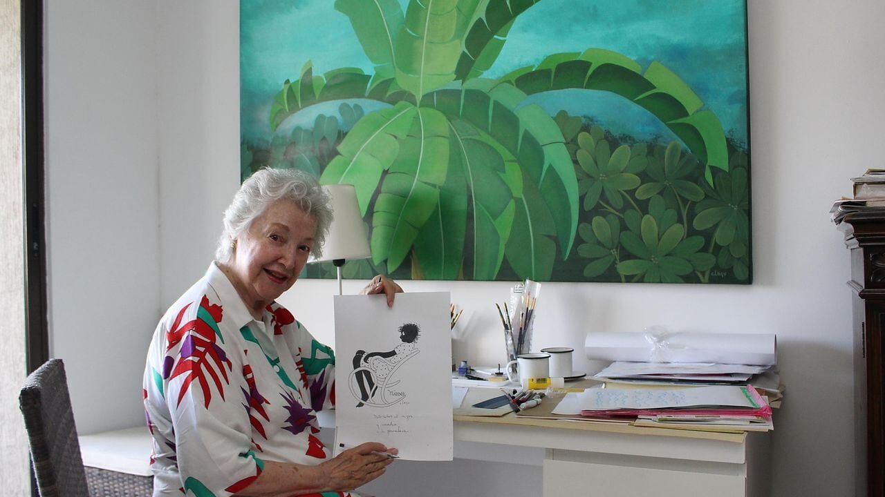Consuelo Lago, 96 años y 58 dibujando a Nieves: la caricaturista que vio venir el terremoto