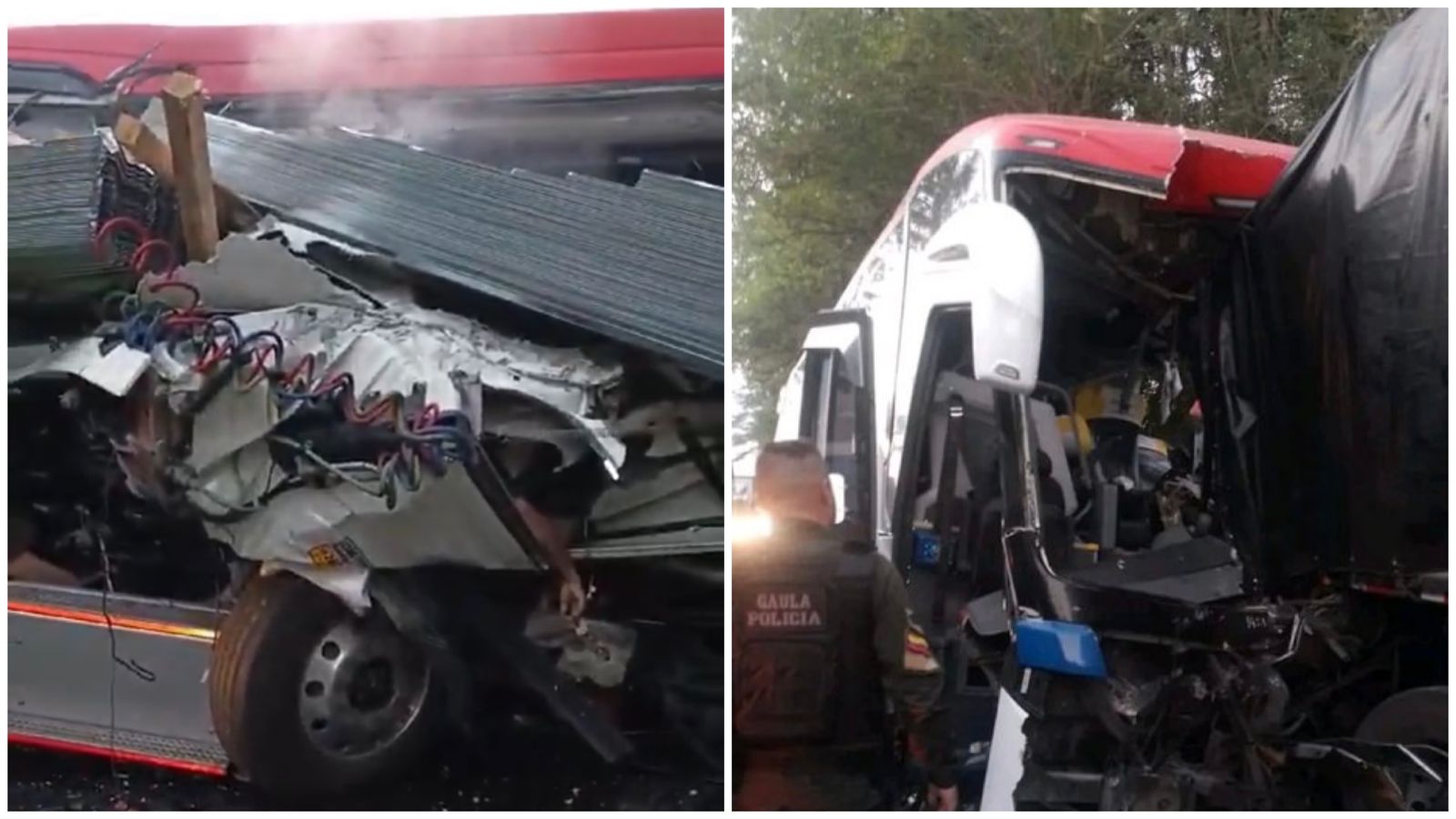 Accidente entre tractomula y un bus Brasilia en vía de Magdalena dejó 3 muertos