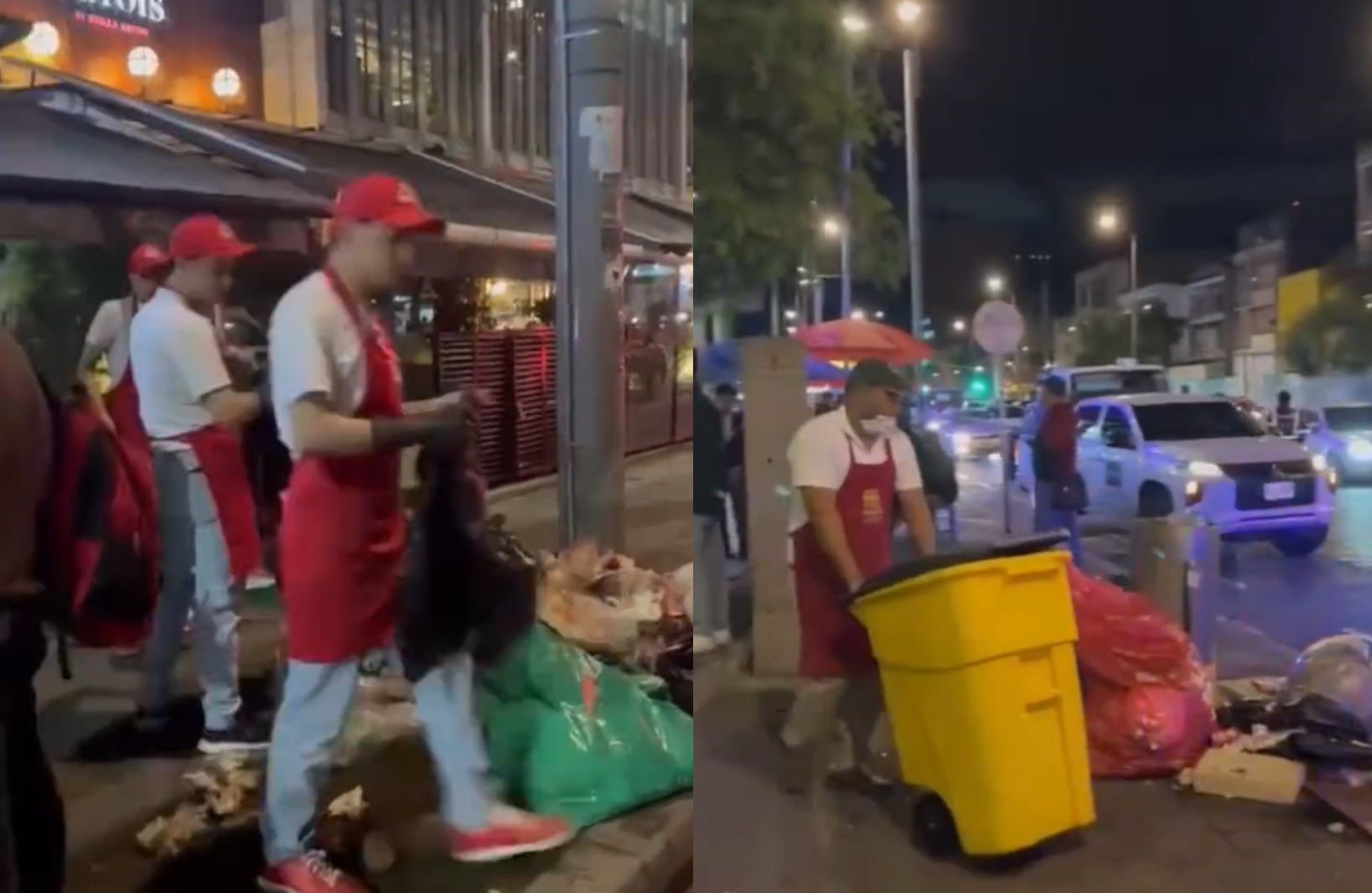 Claudia López denunció a restaurantes de cadena por tirar basura a las calles en Bogotá