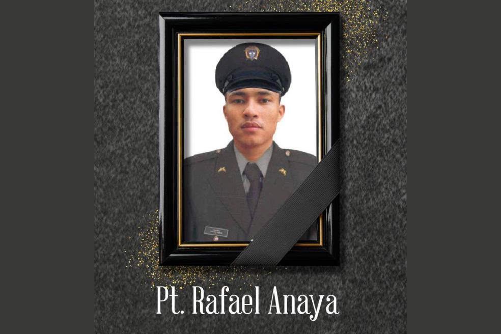 El patrullero Rafael Anaya tenía 29 años y un hijo de cuatro años.