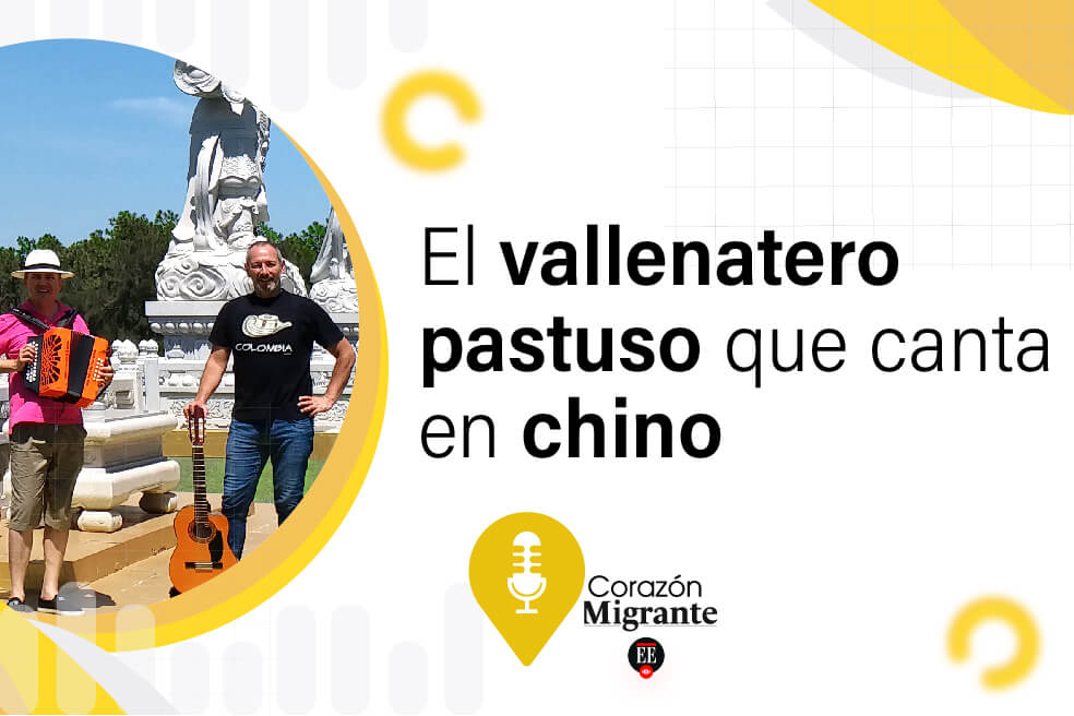 Héctor Palacios, el vallenatero pastuso que canta en chino
