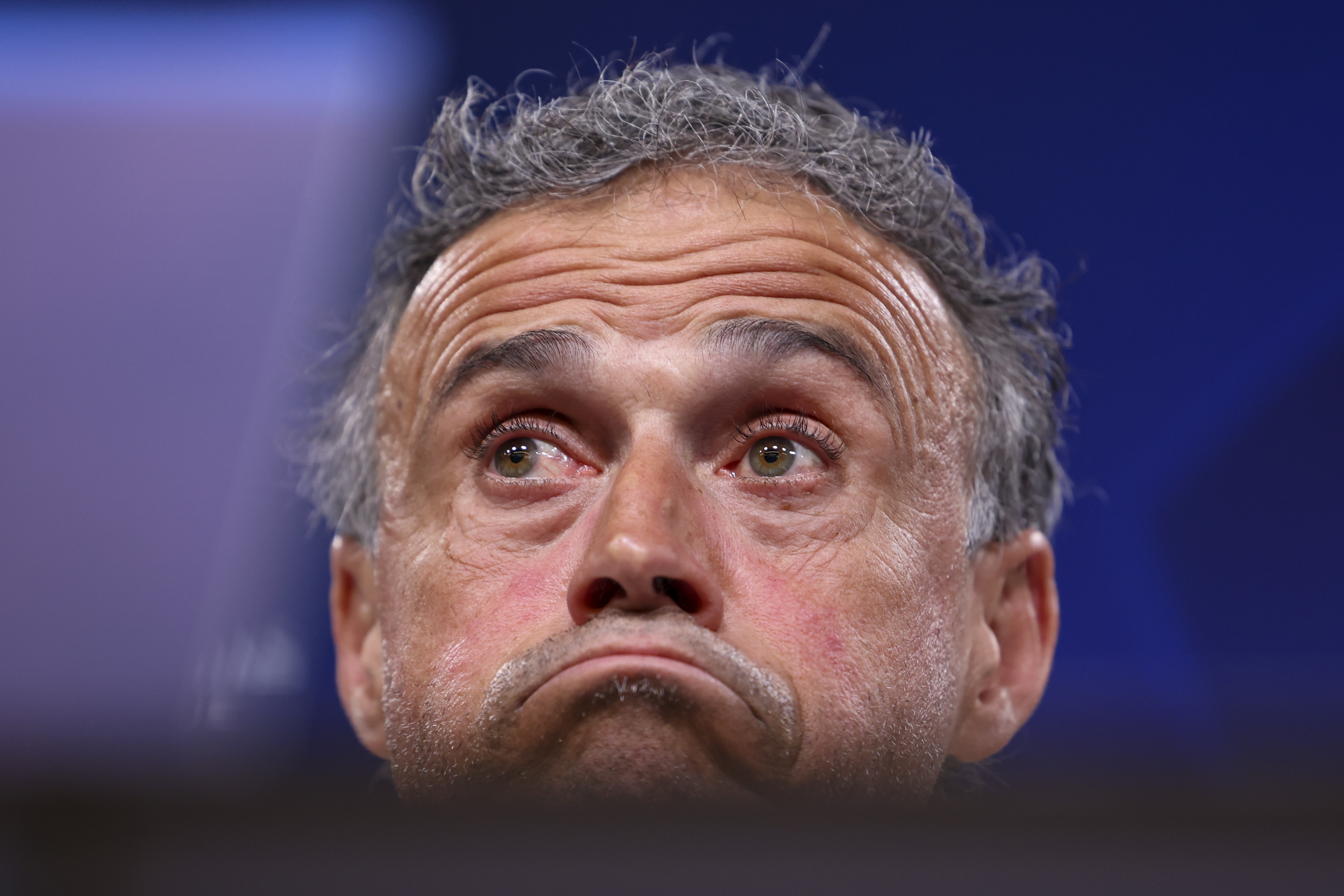 -FOTODELDÍA- Dortmund (Alemania), 30/04/2024.- El entrenador del PSG, Luis Enrique, durante la rueda de prensa en Dortmund. Paris Saint-Germain se enfrentará mañana al Borussia Dortmund en las semifinales de la Liga de Campeones. EFE/CHRISTOPHER NEUNDORF