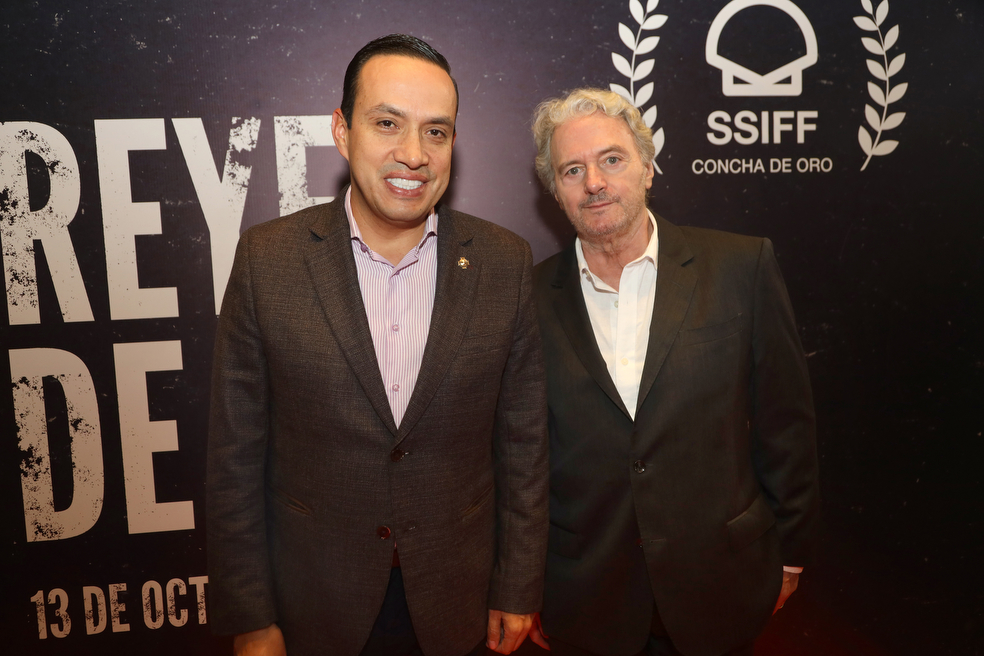 Mauricio Aguilar ( Gobernador de Santander) y Sergio Cabrera