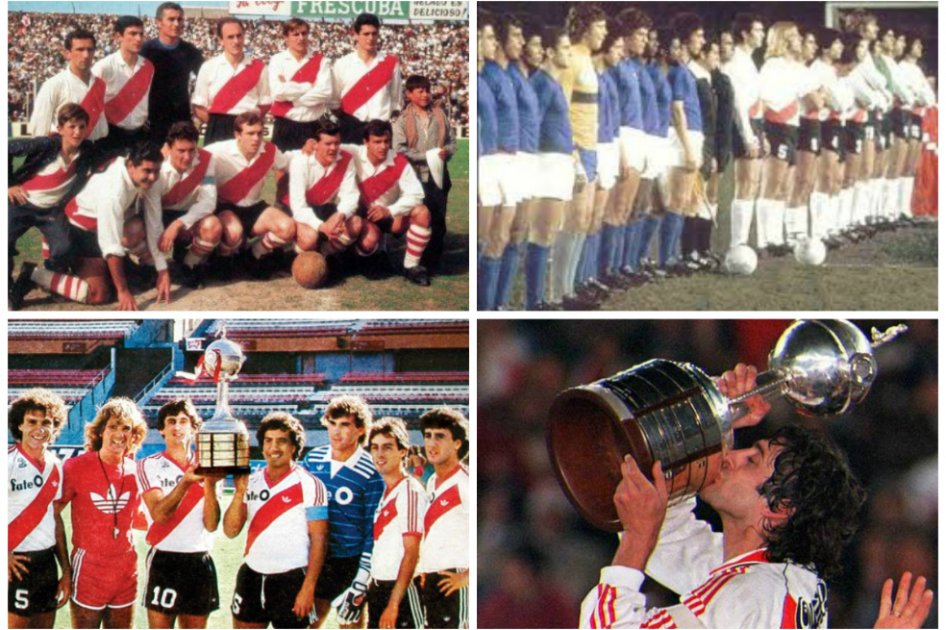 1966, 1976, 1986 y 1996: los años finalistas de River en Libertadores