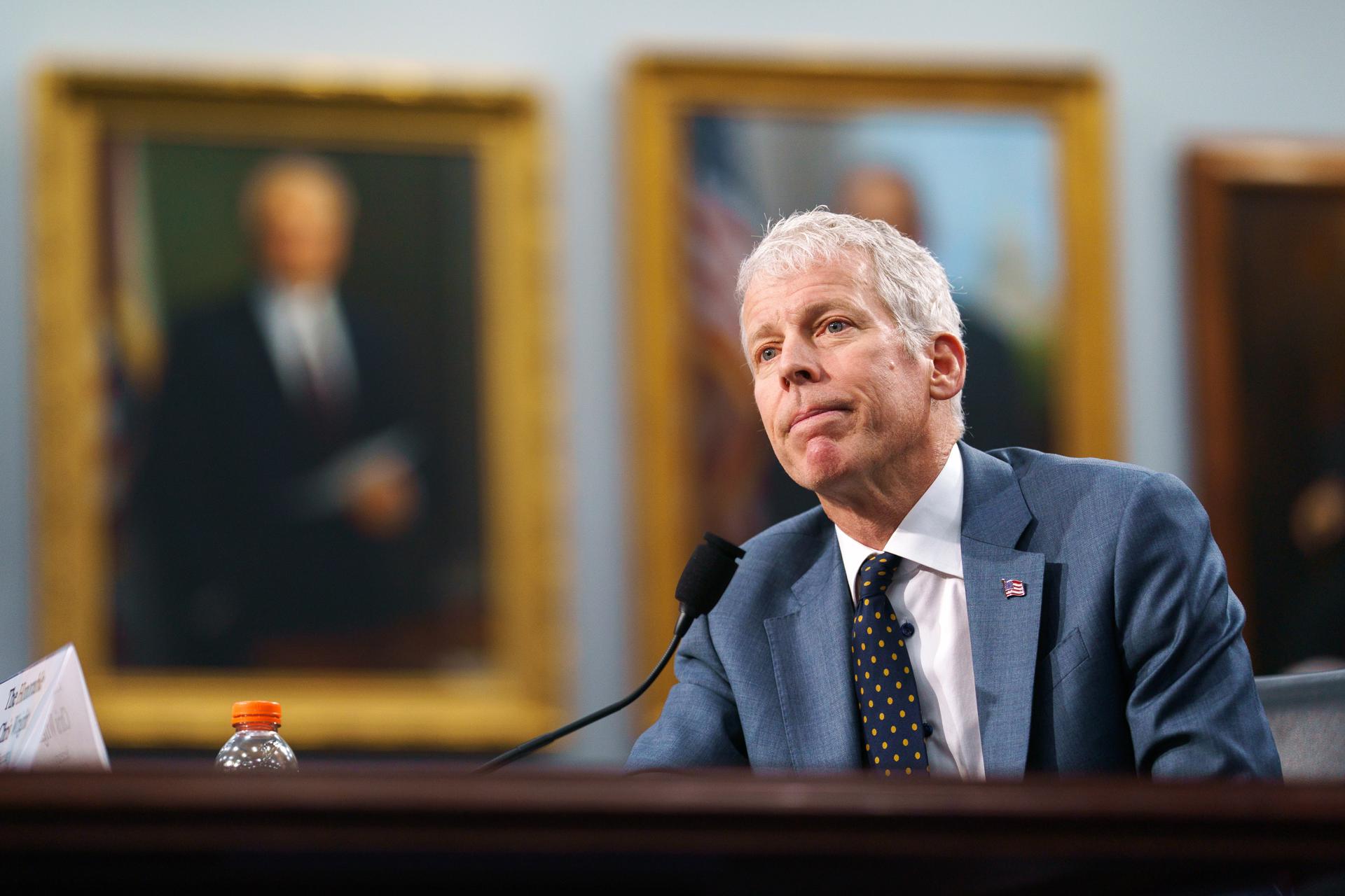 Washington (United States), 07/05/2025.- US Energy Secretary Chris Wright attends a hearing of the House Committee on Appropriations, Subcommittee on Energy and Water Development and Related Agencies, at the US Capitol in Washington, DC, USA, 07 May 2025. EFE/EPA/WILL OLIVER

