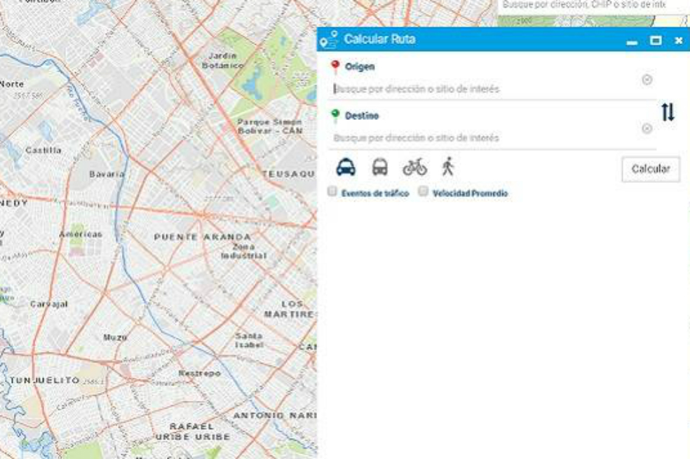 Distrito inaugura plataforma de mapas para transportarse en Bogotá