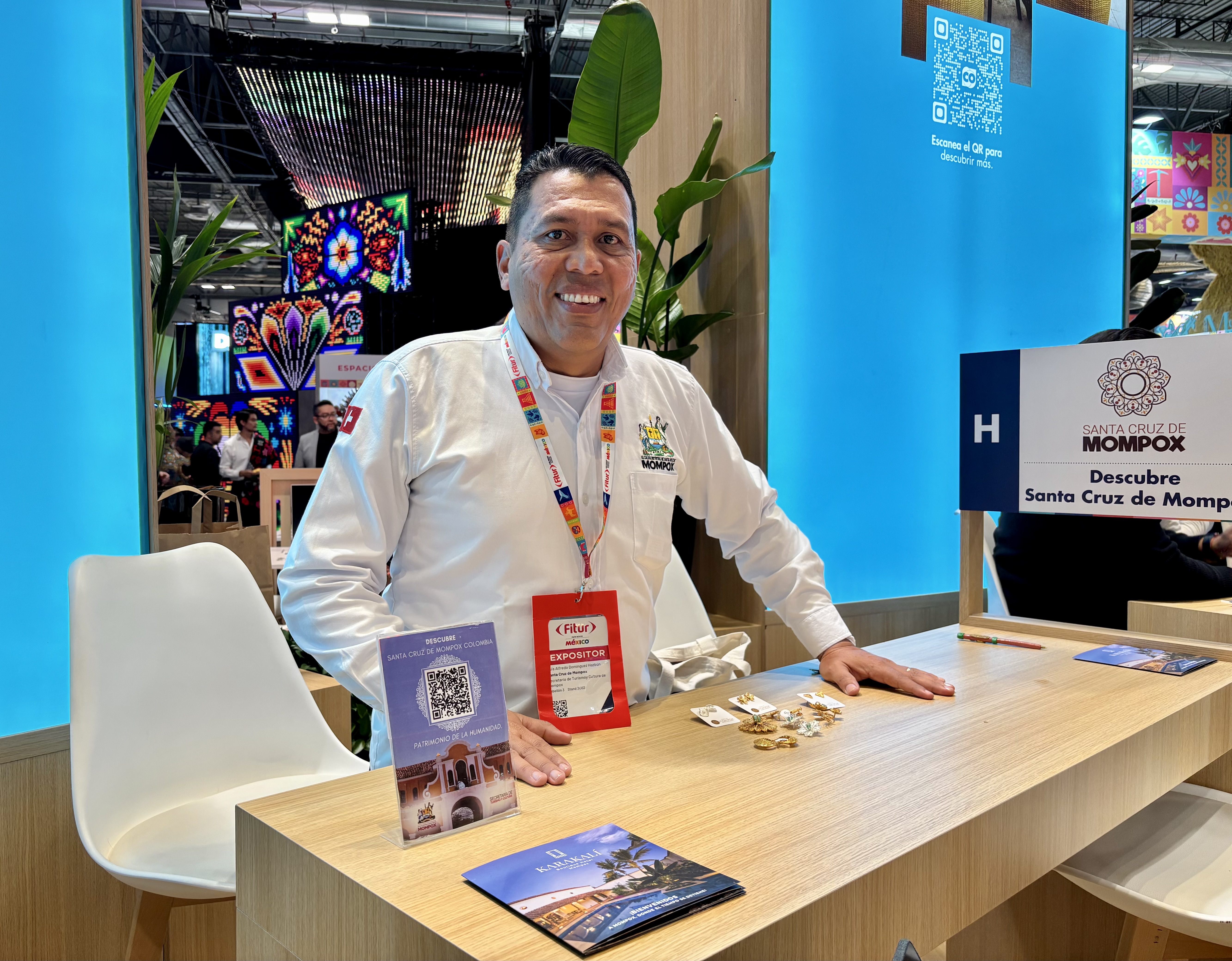 Luis Alfredo Domínguez, secretario de Turismo y Cultura de Mompox. Fitur