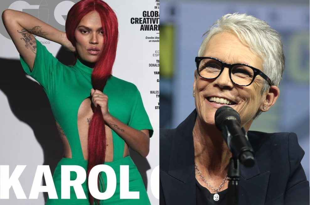 Jamie Lee Curtis respaldó a Karol G tras críticas a portada de GQ: “no somos IA”