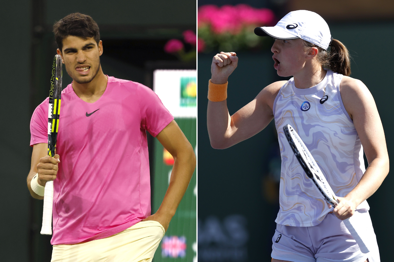 Carlos Alcaraz e Iga Swiatek, en lo más alto del tenis mundial