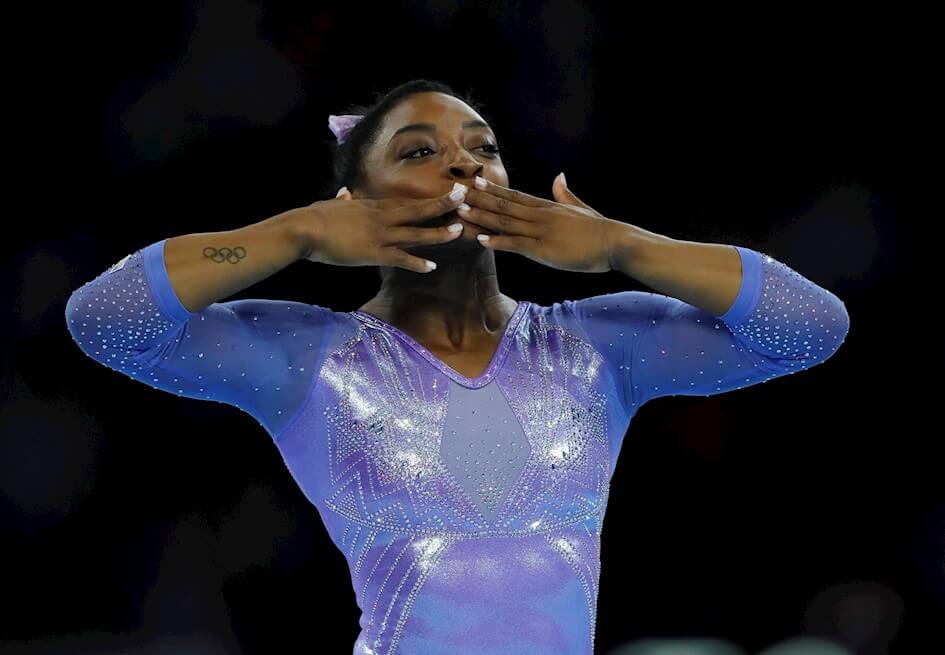 Simone Biles: la gimnasta más ganadora en la historia de los Mundiales