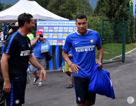 Jeison Murillo salió lesionado del partido de Inter contra Chievo