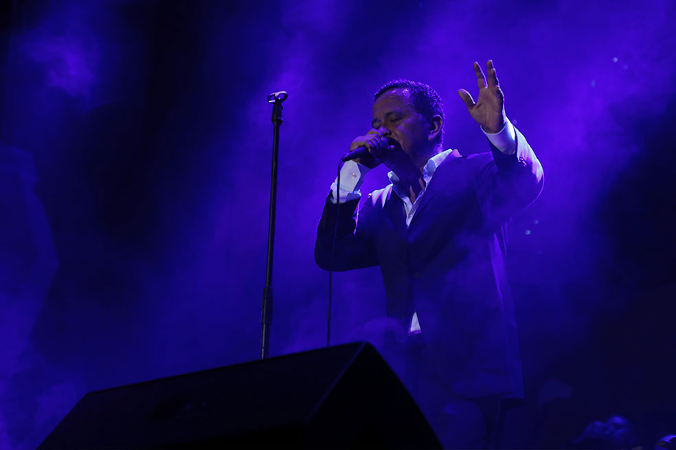 Yuri Buenaventura, en su salsa en el Petronio Álvarez