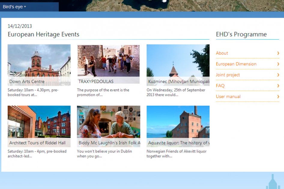 Así es el sitio web europeanheritagedays.com