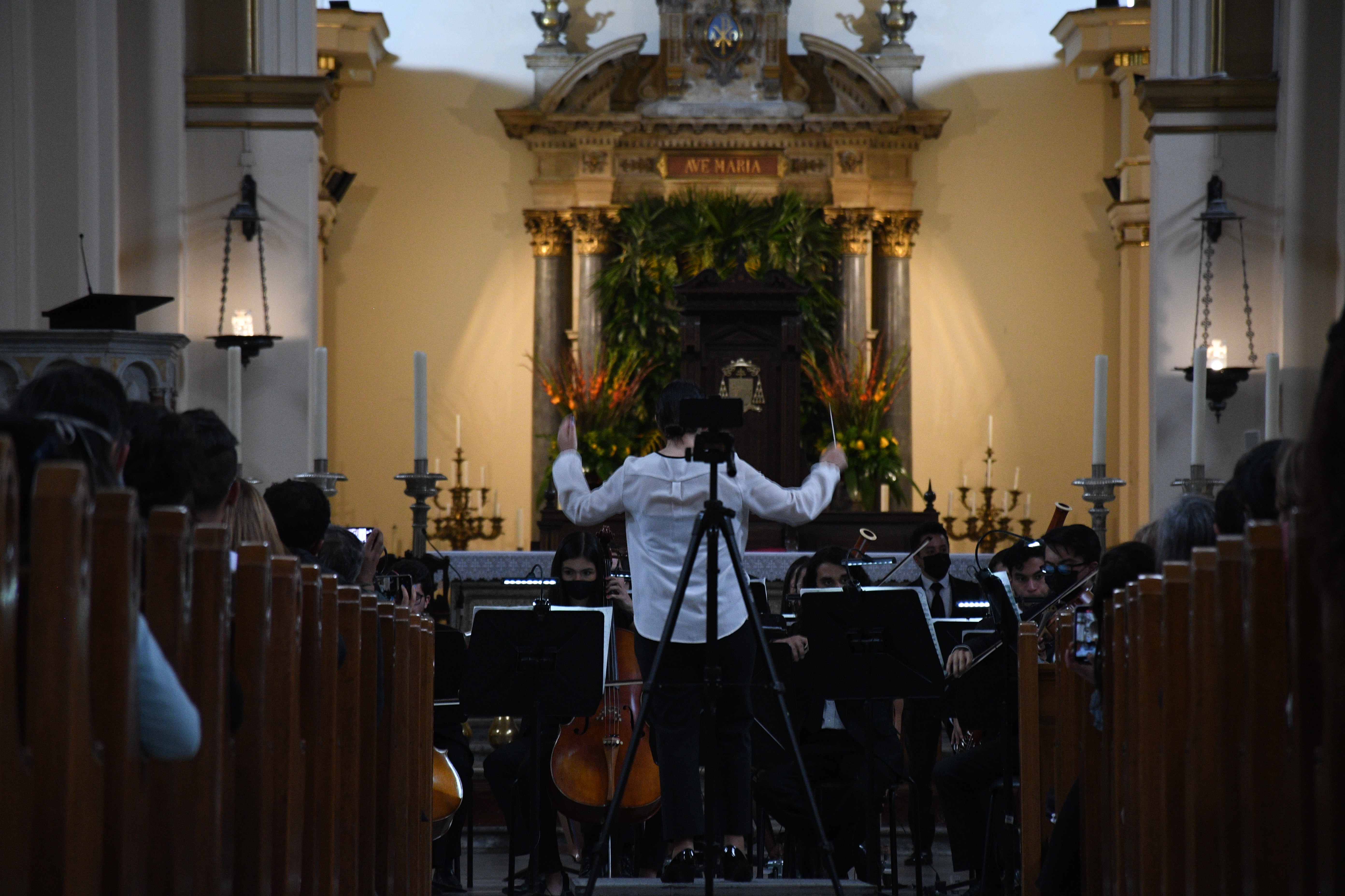 Concierto de la filarmonica en la Catedral Primada.