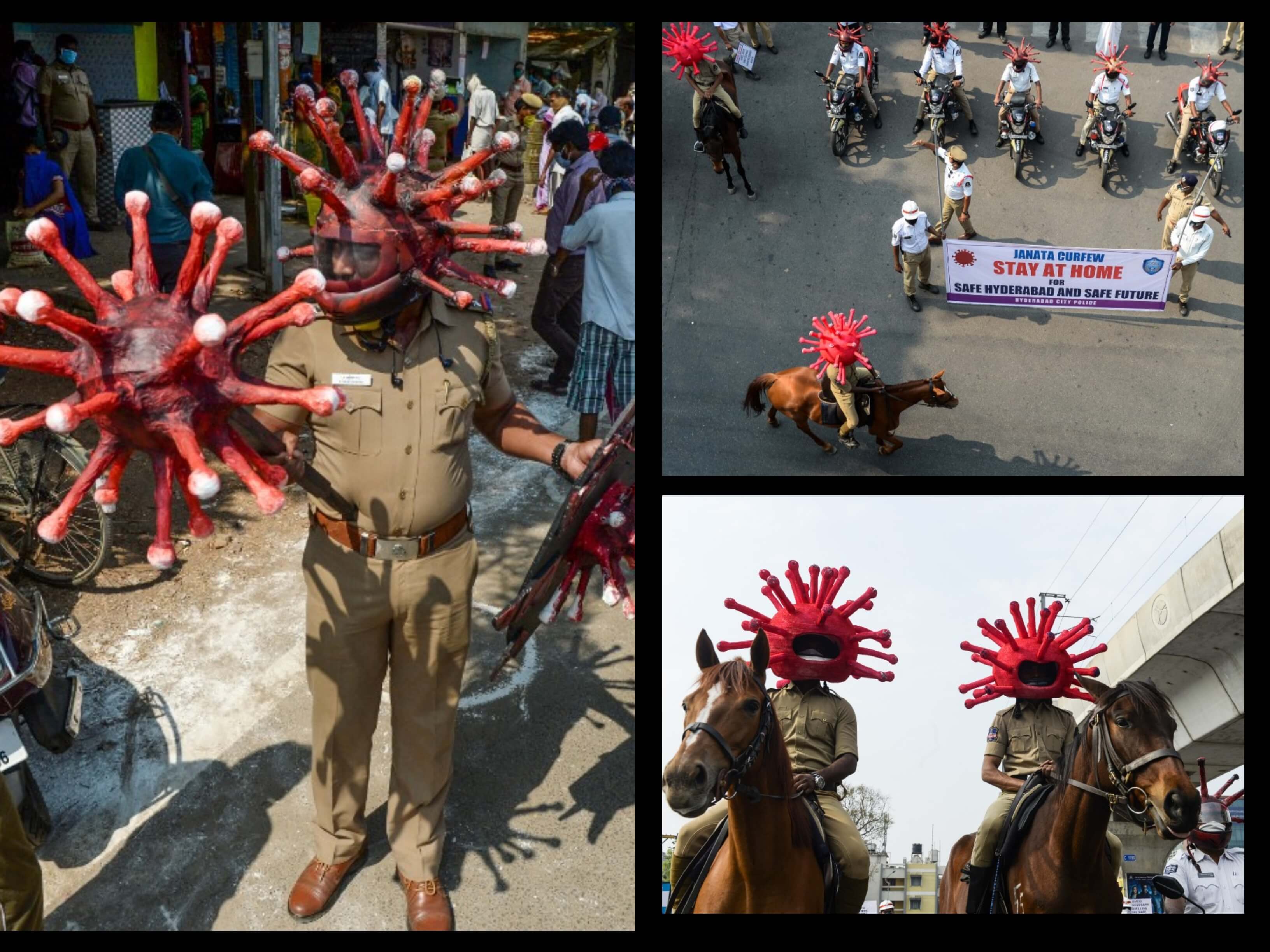 ‘Coronapoli’, la creativa estrategia de la policía de India para generar conciencia sobre el COVID-19