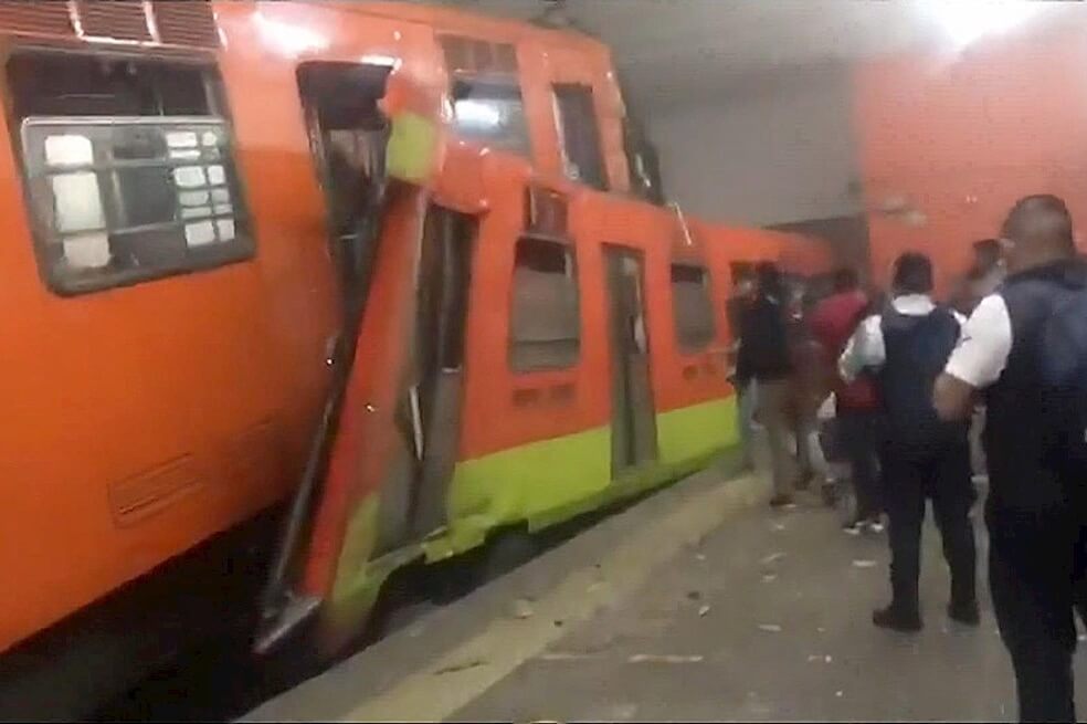 Un muerto y 41 heridos deja choque de dos trenes en metro de Ciudad de México