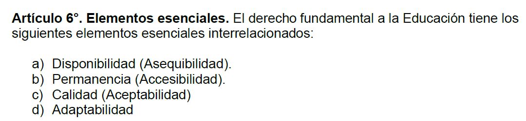 Los elementos esenciales fueron modificados en el segundo borrador. Estos son.