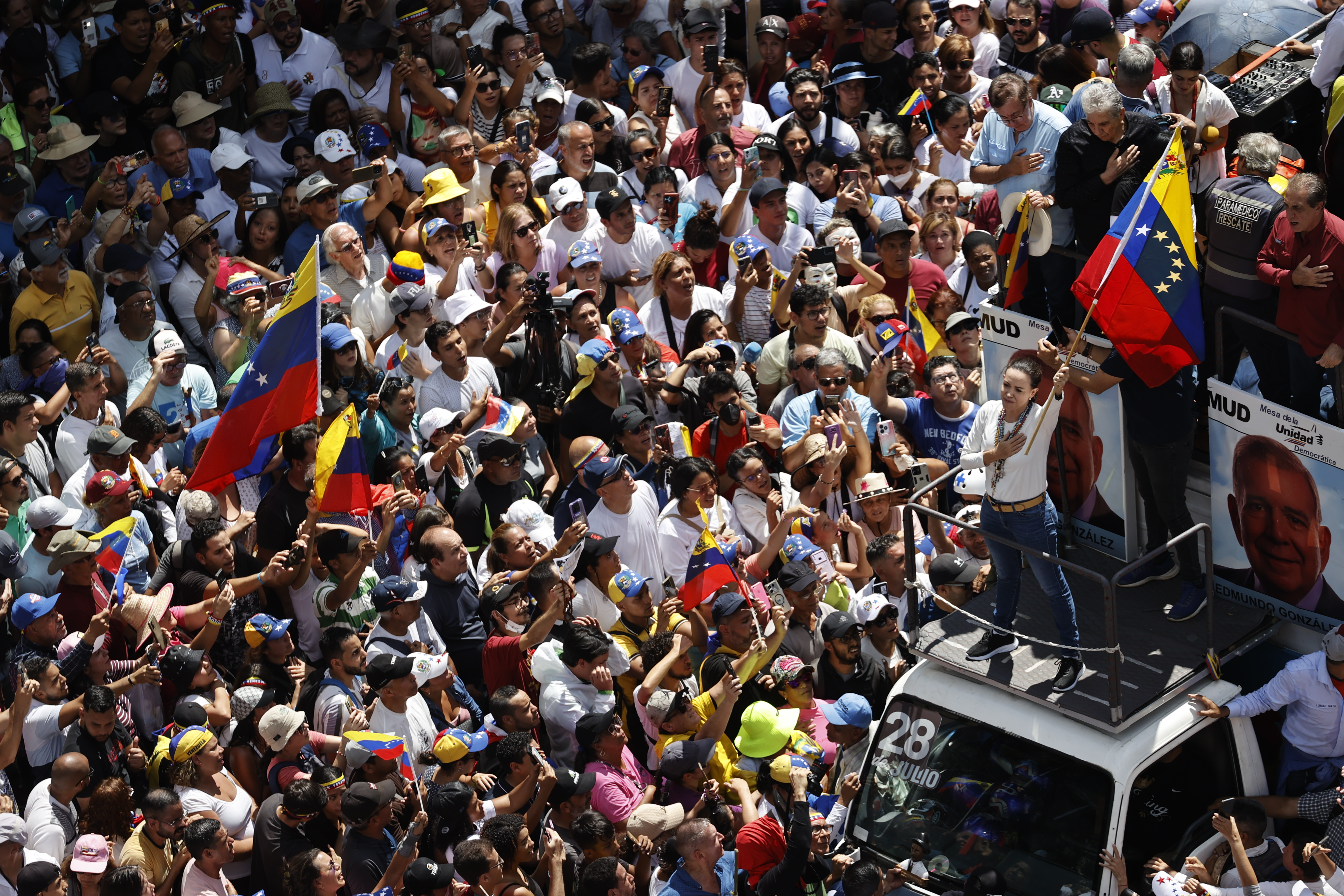 Protesta mundial por la “verdad” marcó una “gran victoria” para la lucha: Machado