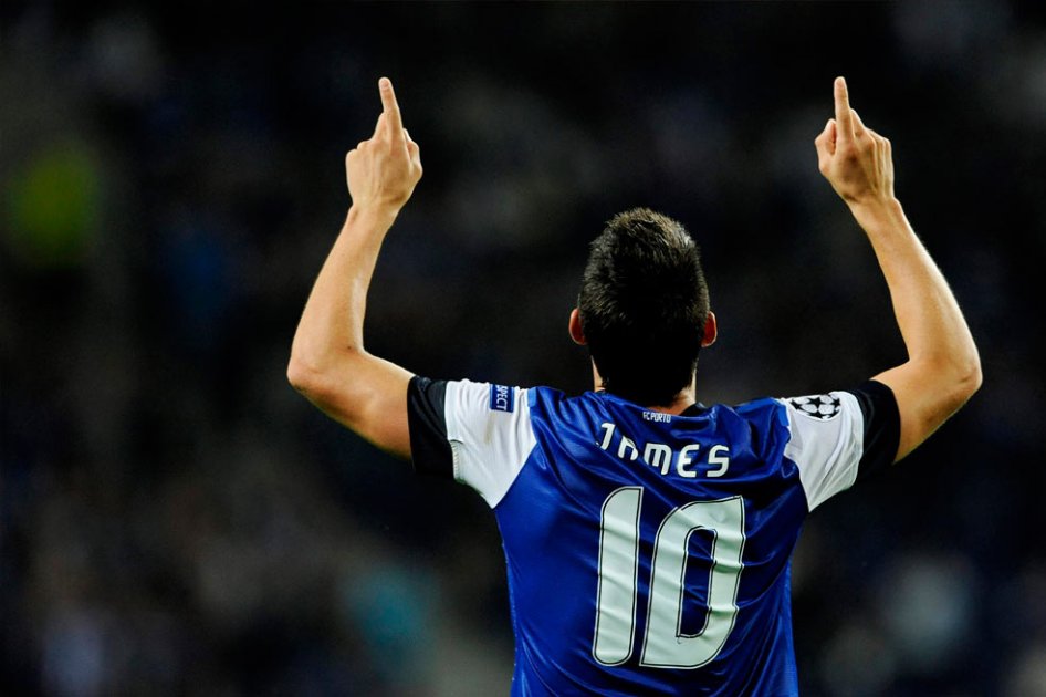 James Rodríguez, mejor jugador de Portugal en agosto y septiembre