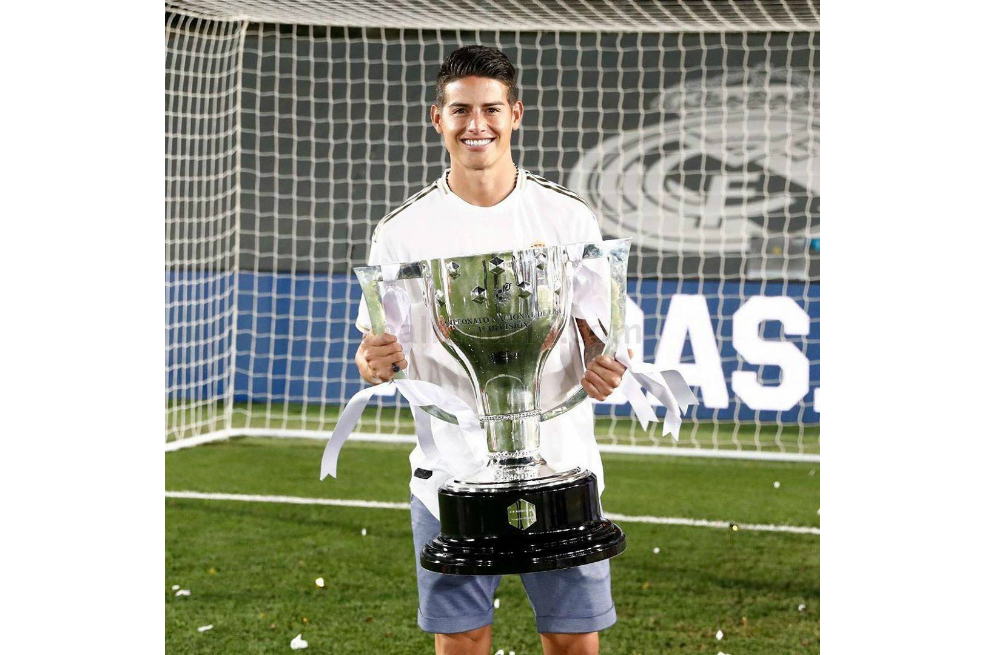 James Rodríguez: nueve títulos merengues y 24 en su carrera profesional