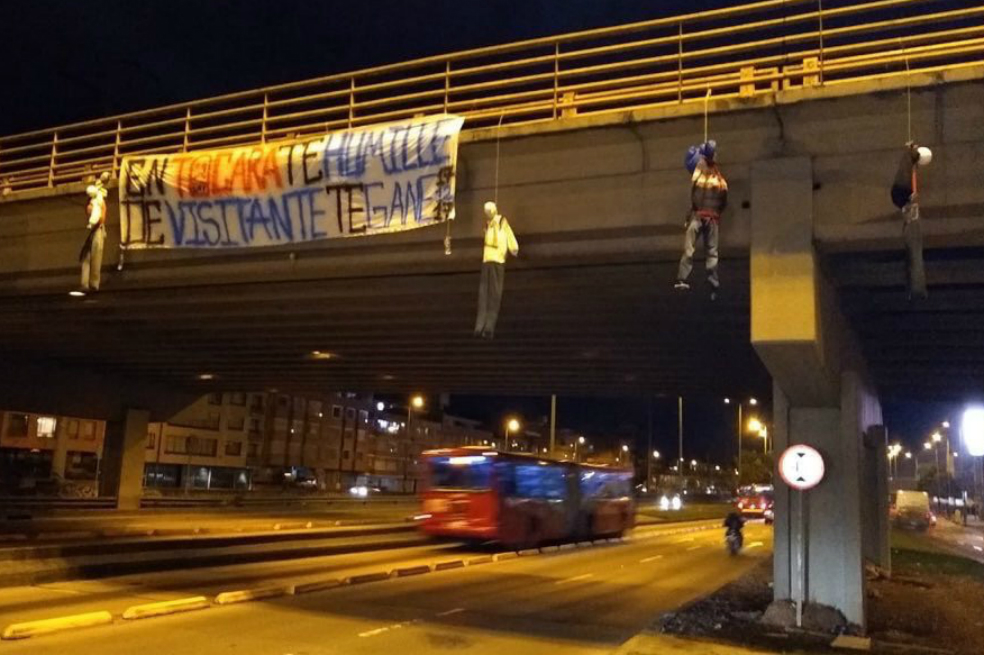 Hinchas de Millonarios amenazan a los de Santa Fe previo al juego por Sudamericana