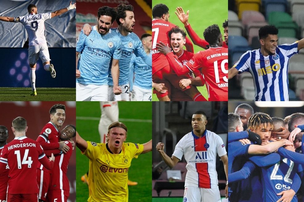 Los datos de los partidos decisivos en la Uefa Champions League