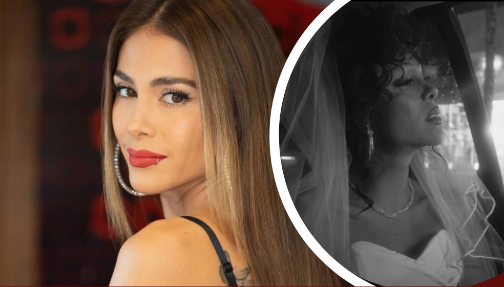 Greeicy sorprendió, llorando y vestida de novia, en video de Mike Bahía