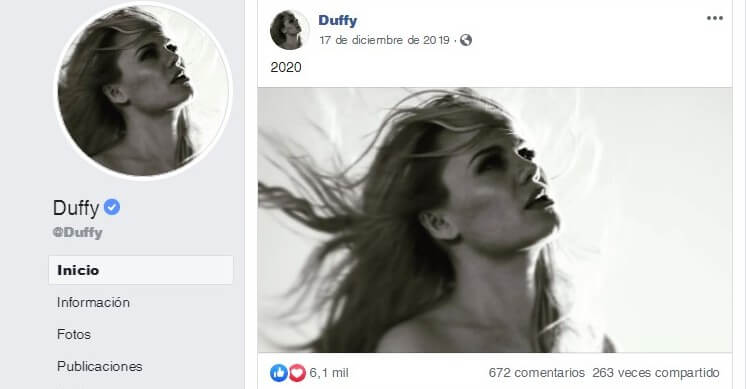 Duffy revela su dolorosa experiencia y cuenta por qué la publica ahora