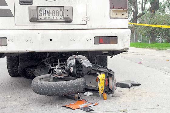 Cada tres días muere un motociclista producto de un accidente en Bogotá