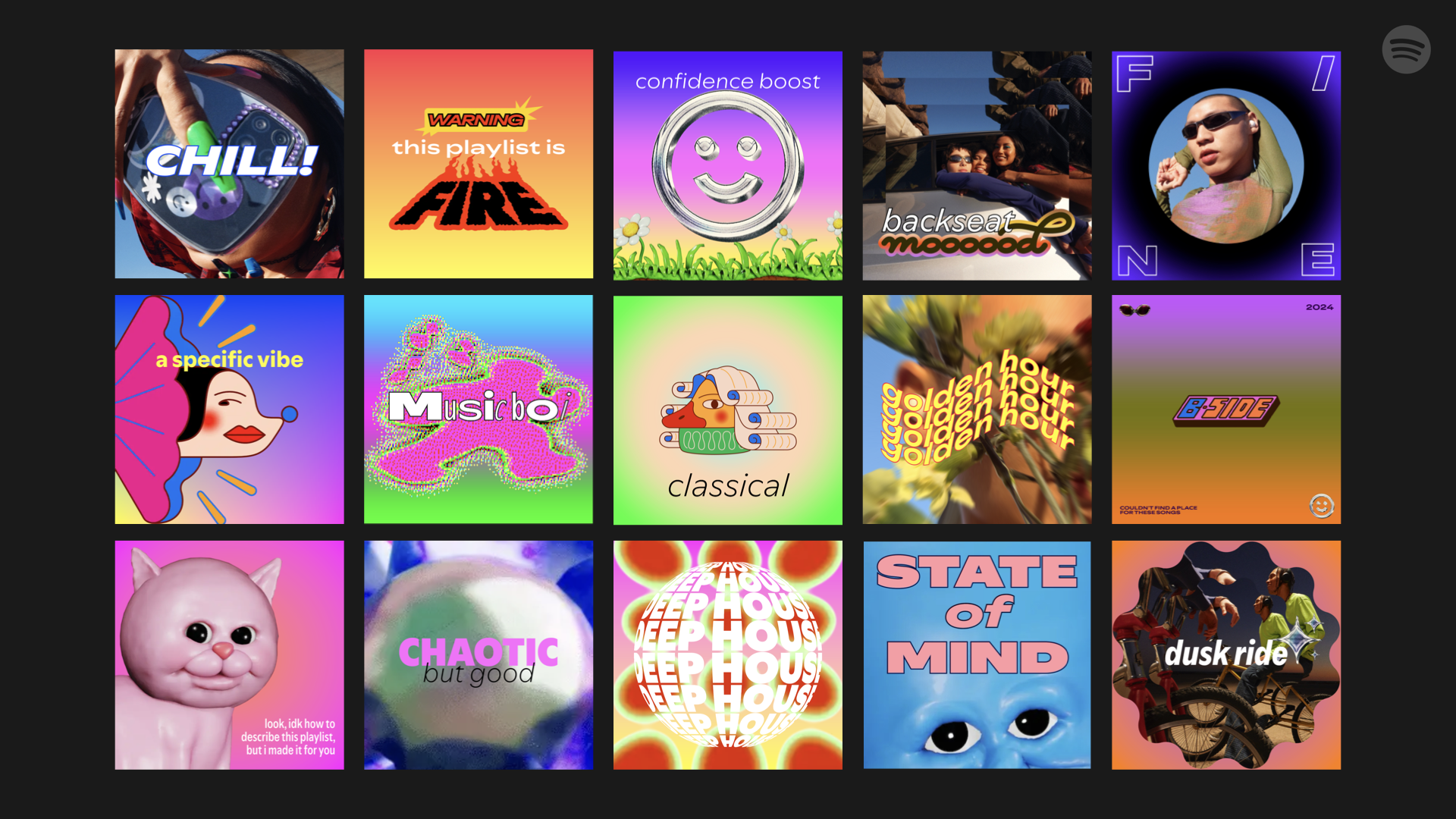 Dentro de los elementos para personalizar la portada de una playlist en Spotify destacan los stickers, tan populares en otras aplicaciones como WhatsApp.