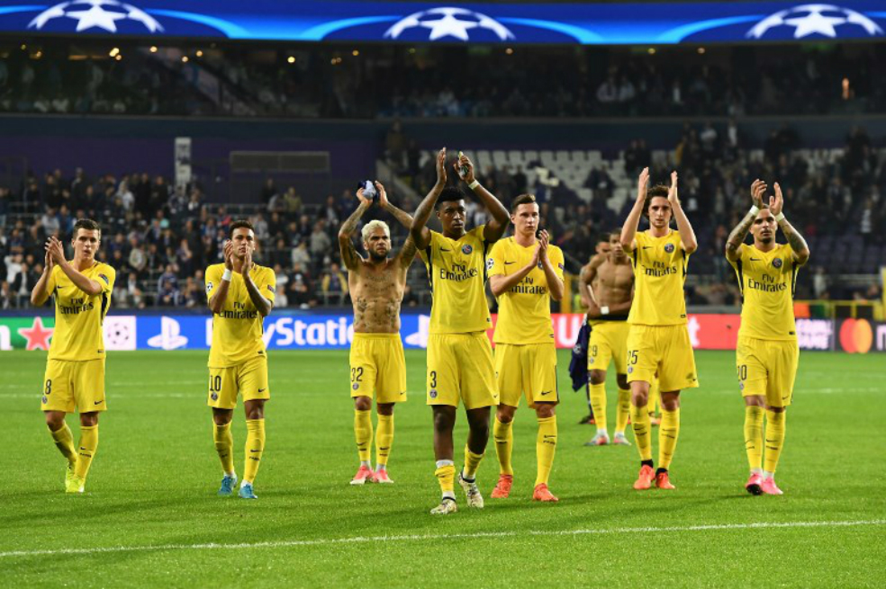 PSG sigue imparable en la Champions: goleó 0-4 al Anderlecht