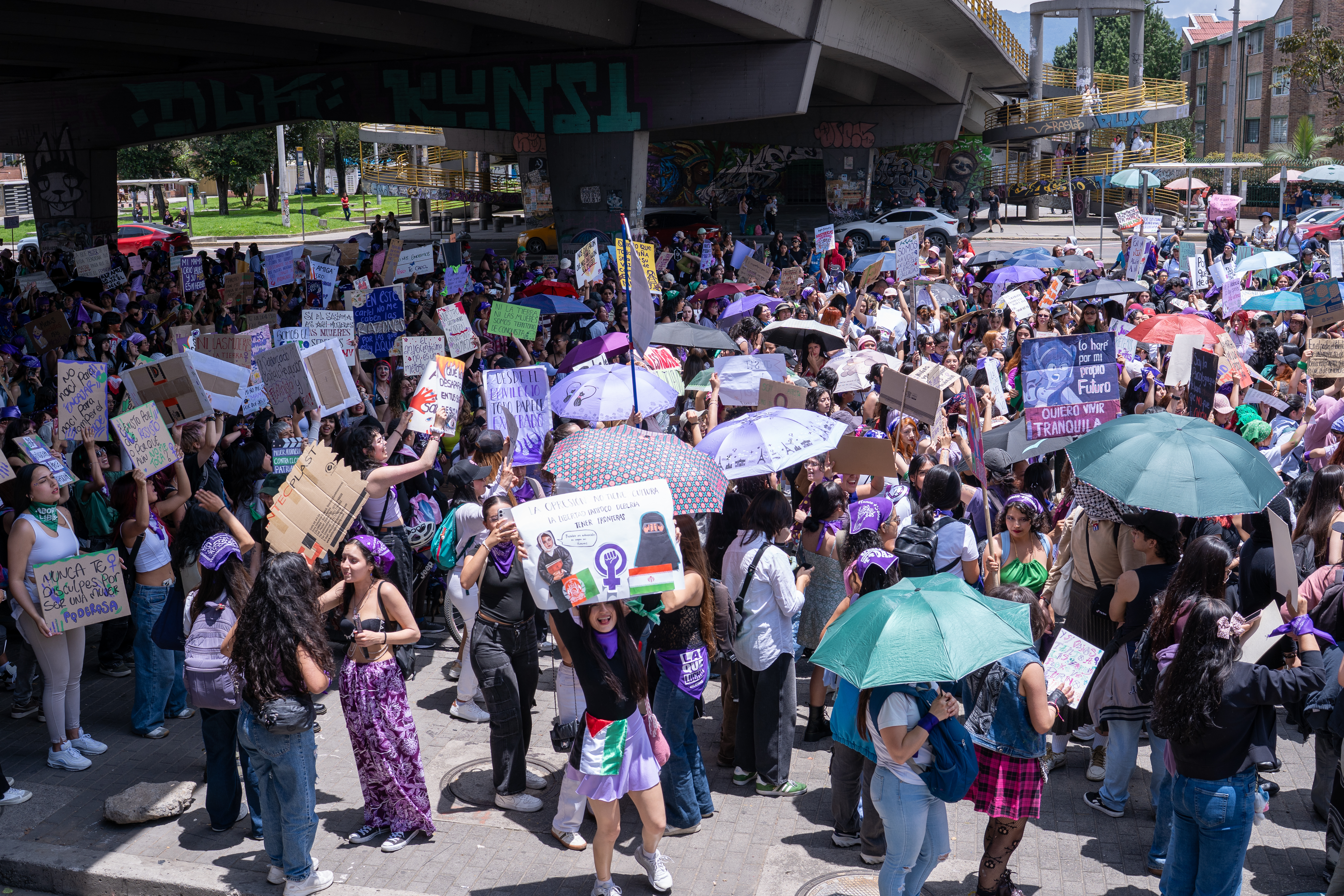 Marcha del 8M en Bogotá.