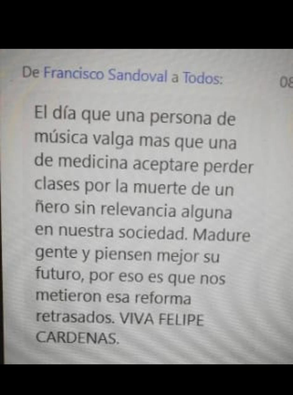 Comentarios clasistas u. Andes