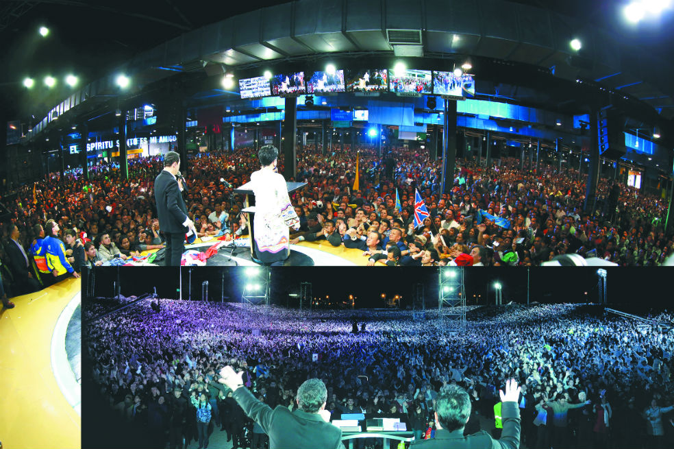 Imagen de un culto de la iglesia Centro Mundial de Avivamiento.  / Cortesía Iglesia Avivamiento.