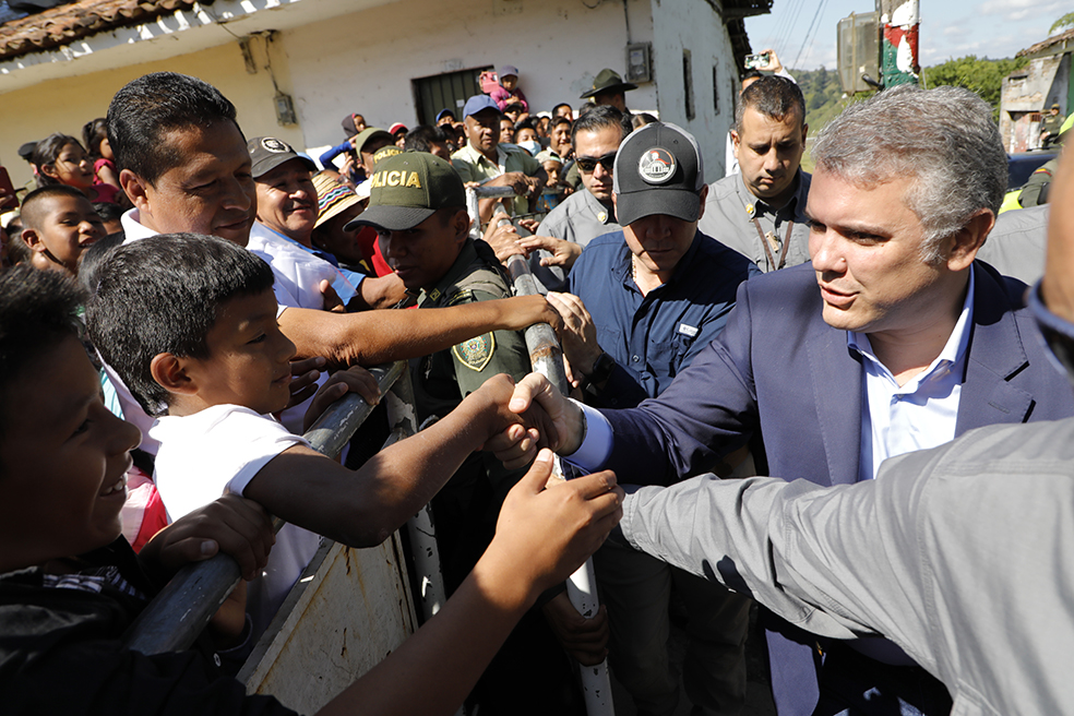 Duque llegó al Cauca para dialogar con las comunidades indígenas