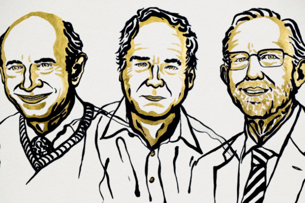 Ilustración de los tres galardonados.
