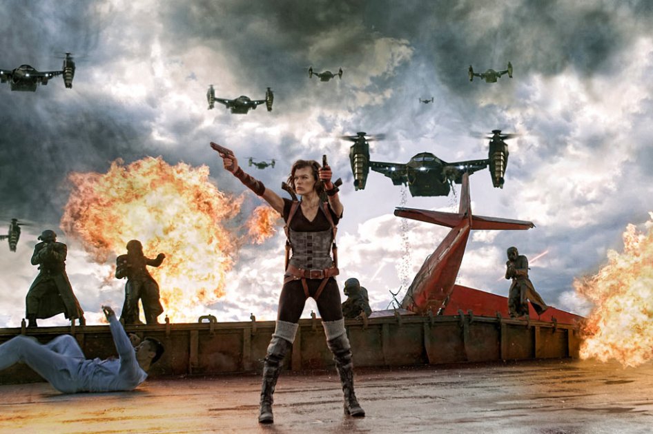 Quinta entrega de «Resident Evil» domina taquilla en EE.UU.