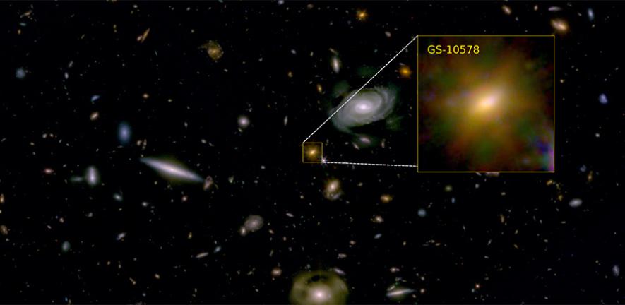 Una de las galaxias “muertas” más antiguas fue asfixiada por su propio agujero negro