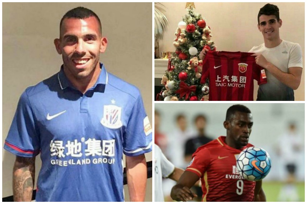 Los jugadores mejor pagos de la Liga China