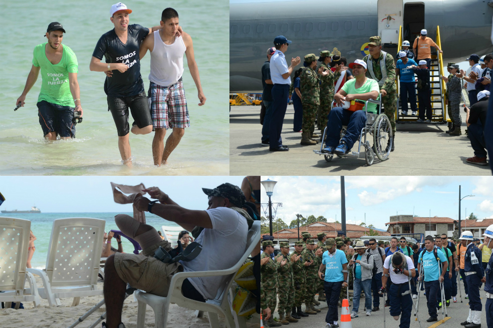 Los militares heridos que cumplieron su sueño de viajar a San Andrés