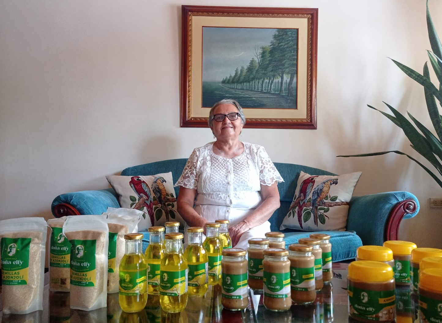 Ella transforma el ajonjolí en productos 100% naturales, nutritivos y saludables